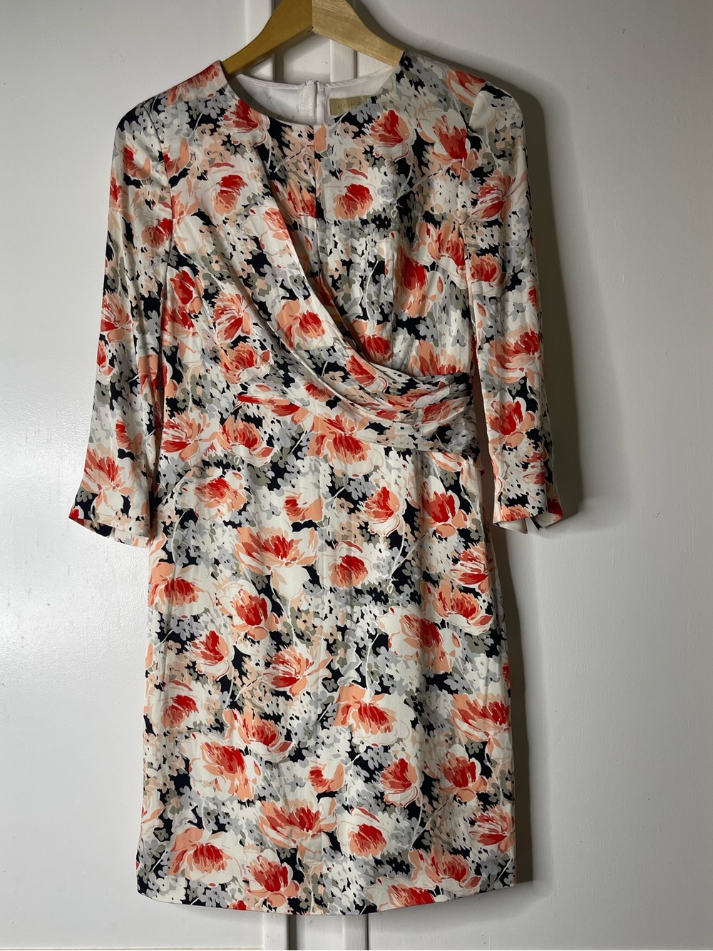 Ports 1961 Abstract Floral Lagenlook Pleated Dress 4